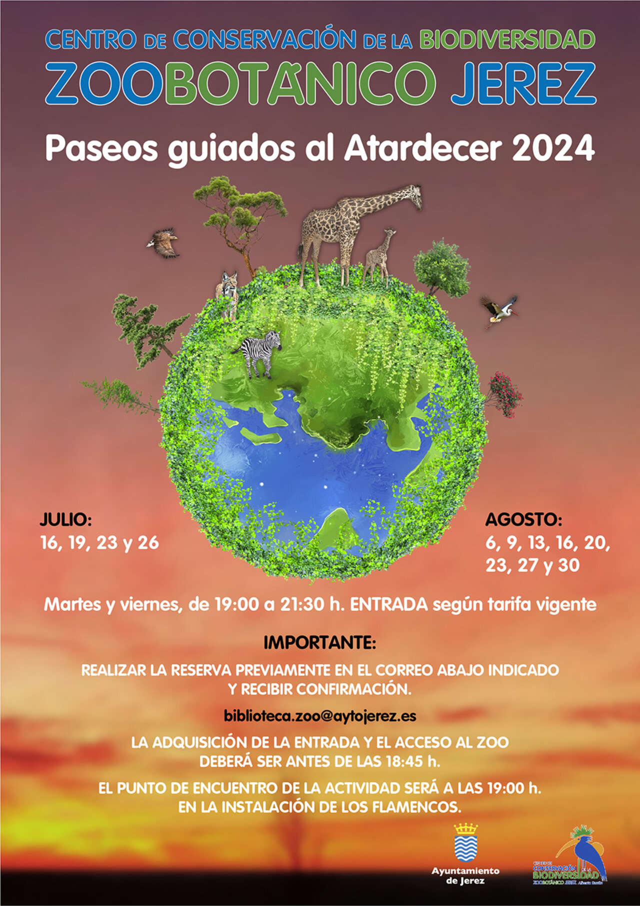 Cartel Paseos al Atardecer